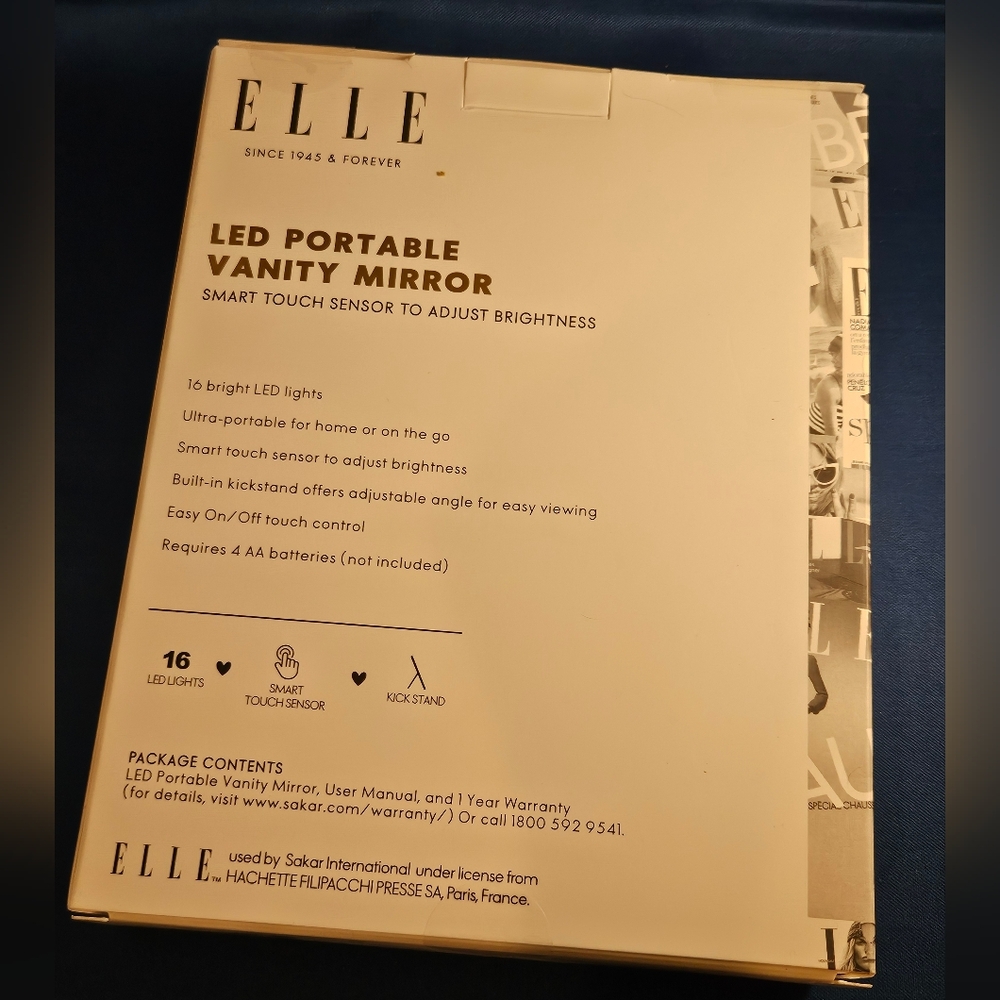 Elle LED Vanity Mirror with Smart Touch (New In Box) - Picture 2 of 2